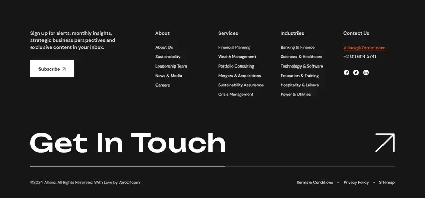 Footer default